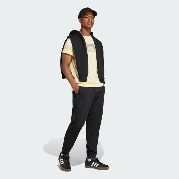Amarelo Camiseta Estampada Codes Badge of Sport