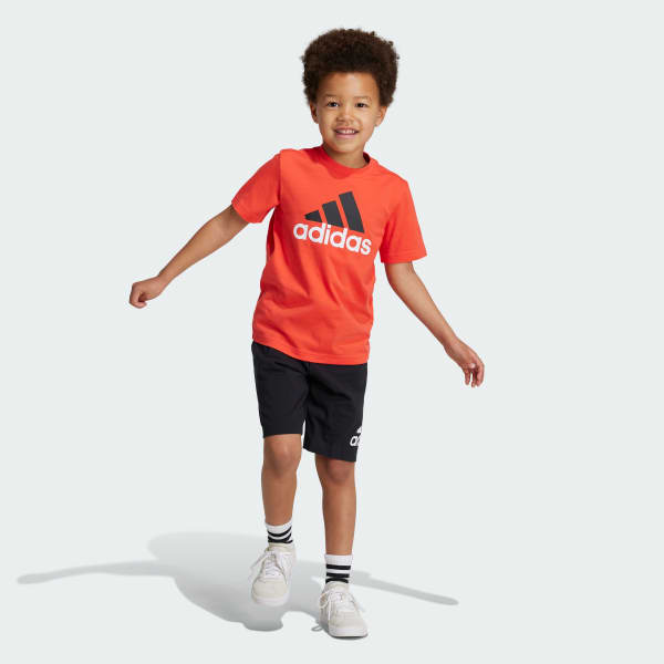 Naranja Conjunto Essentials Logo de Polo y Shorts