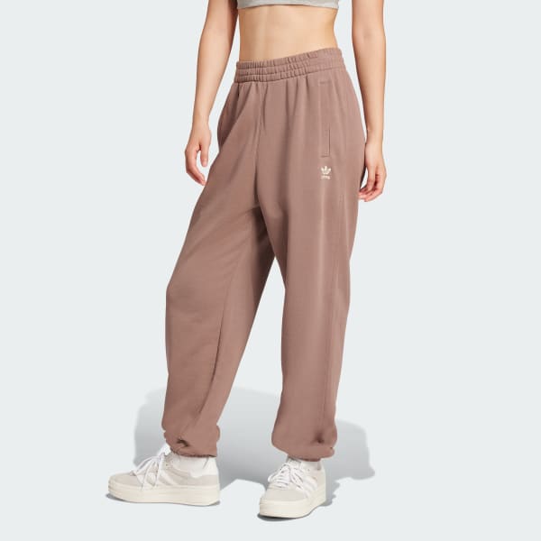 Pantaloni adidas marrone on sale