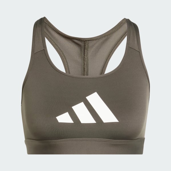 Verde Top Deportivo Powerreact Big Logo Estampado