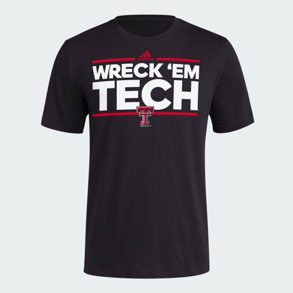 Adidas Texas Tech Tee Black M Mens Originals Short Sleeve Shirts
