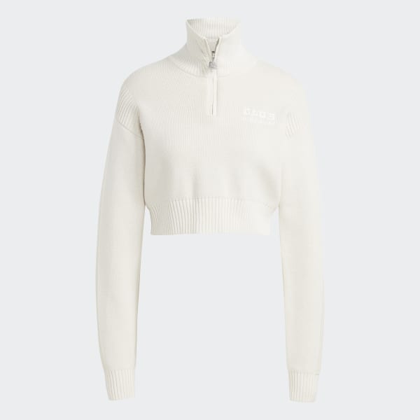 White Blue Version Knit Track Top