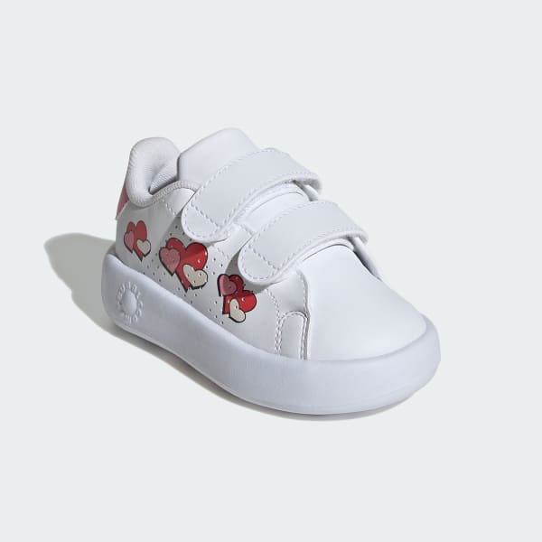 White Advantage Base 2.0 Shoes Kids