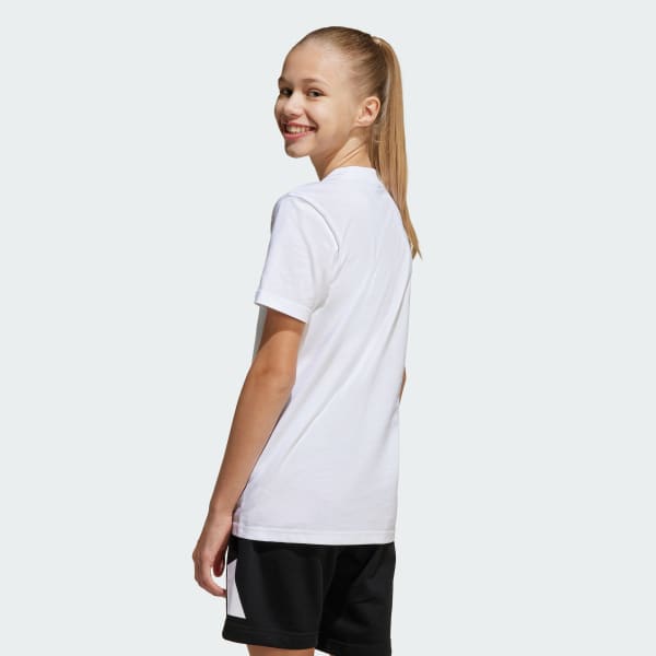 Blanco Conjunto Remera Essentials Kids