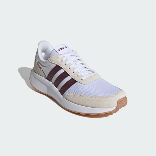 White Run 70s Lifestyle Running Shoes
