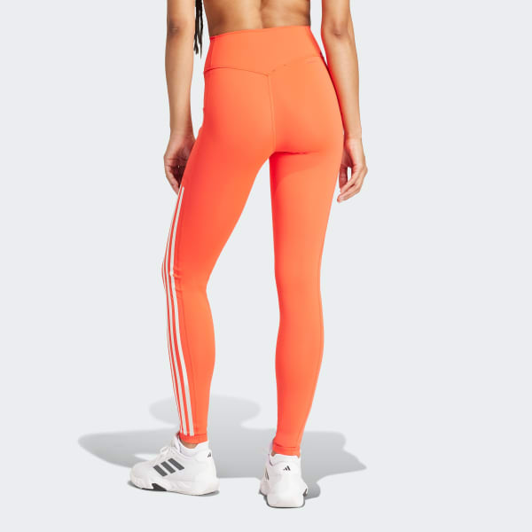 Adidas leggings 3 stripes orange 2025