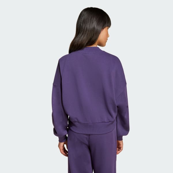 Purple Seasonals Essentials Collegiate Typography Crewneck Sweatshirt Kids