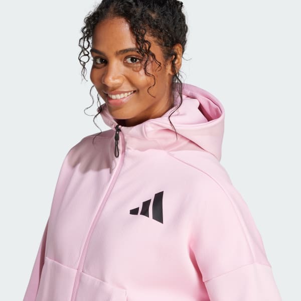 Adidas originals california full-zip hoodie pink shop