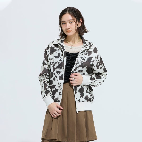 マルチカラー アディダス オリジナルス サテン トラックトップ