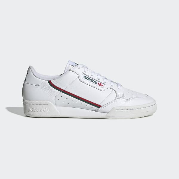 adidas continental 80 white green red