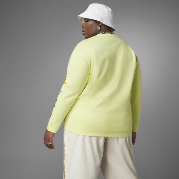 Yellow Always Original Graphic Long Sleeve Tee (Plus Size)