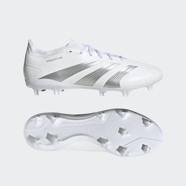 adidas Predator 24 League Low Firm Ground Soccer Cleats - White