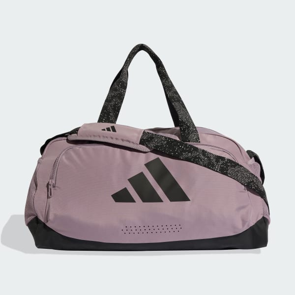 Purple adidas DEFENDER GRAPHIC GYM BAG SMALL