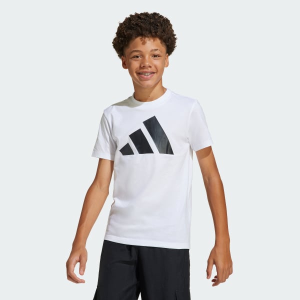 Branco T-shirt Essentials – Criança