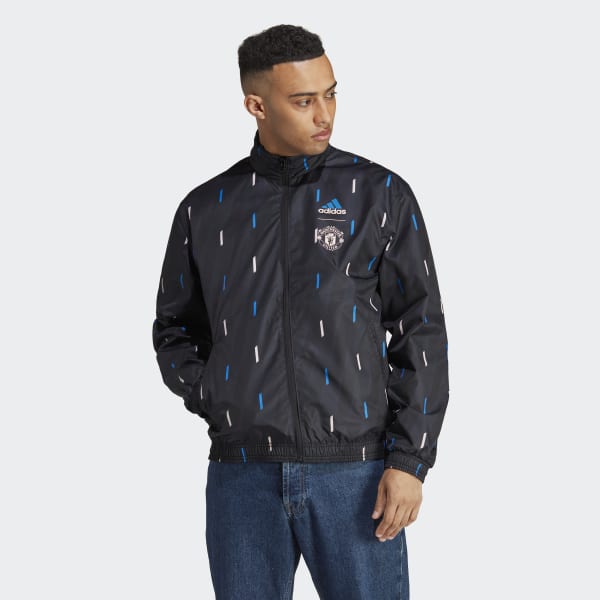 adidas Manchester United Anthem Reversible Jacket - Black | adidas