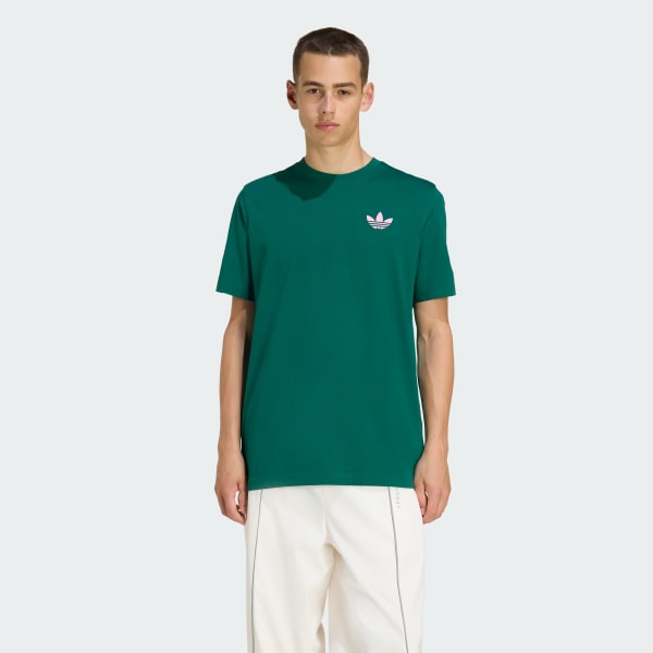 สีเขียว เสื้อยืด RETRO APPLE