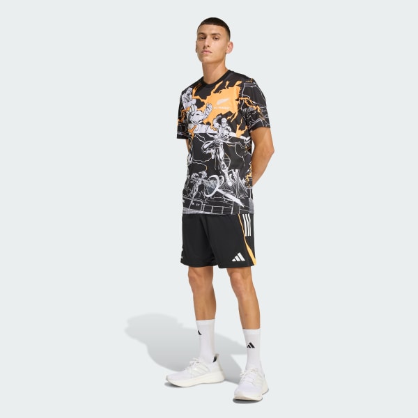 cierna ŠORTKY ALL BLACKS MARVEL GYM SHORT
