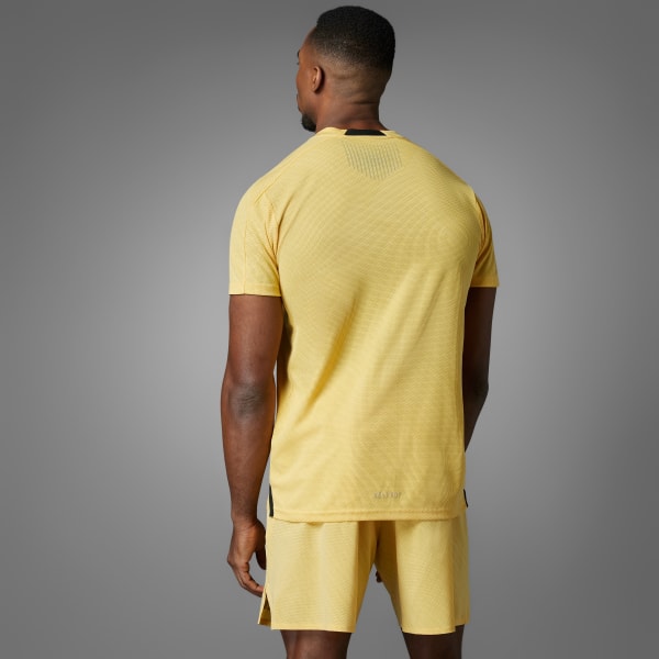 Jaune T-shirt imprimé Designed for Training HIIT Workout HEAT.RDY