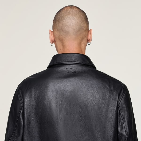 アディダス Y-3 LEATHER BOMBER JACKET - ブラック | アディダス ジャパン