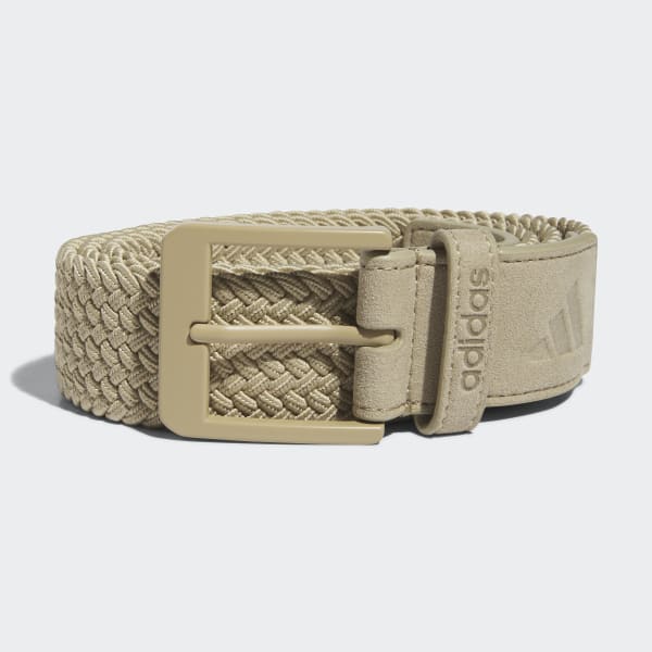 Beige Cinturón Trenzado Elástico