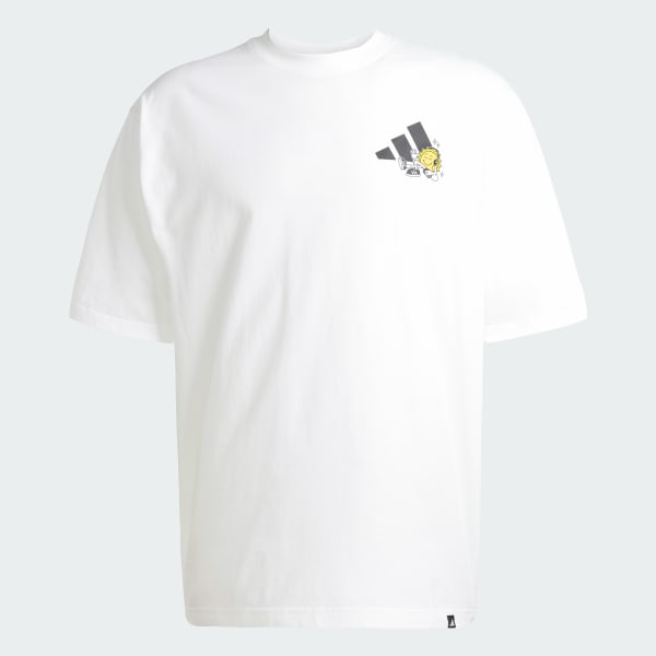 White 포지티비티 썬 그래픽 티셔츠