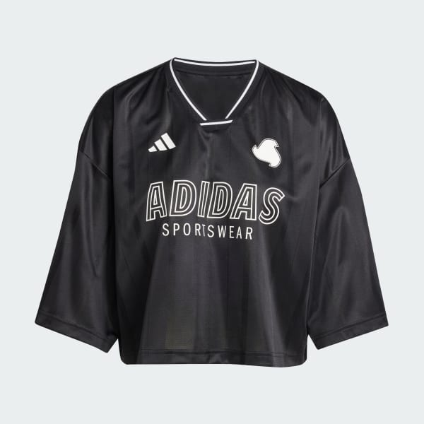 Svart Tiro Cut 3-Stripes Oversized Jersey