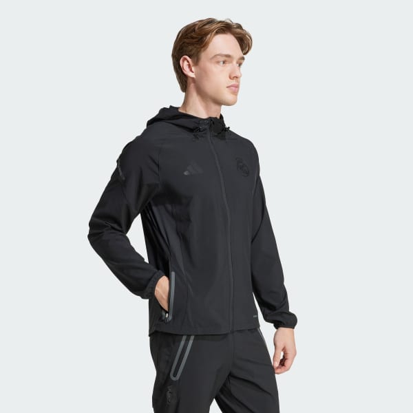 Μαύρο Real Madrid Tiro 25 Pro Vis Tech Travel Jacket