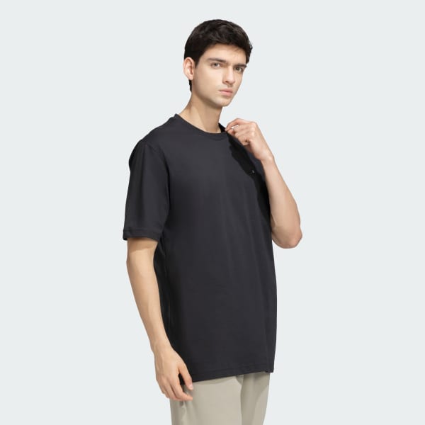 Black M L SLIDE TEE