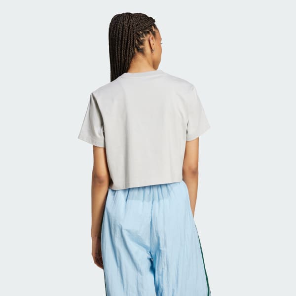 Grey Firebird Trefoil Crop Tee