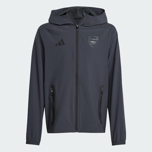 Γκρι Arsenal Tiro 25 Competition Vis Tech Travel Jacket Kids