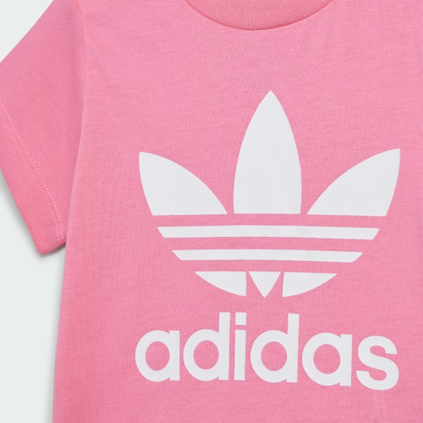 adidas Adicolor Trefoil | | - Tee adidas Pink Lifestyle Kids\' US