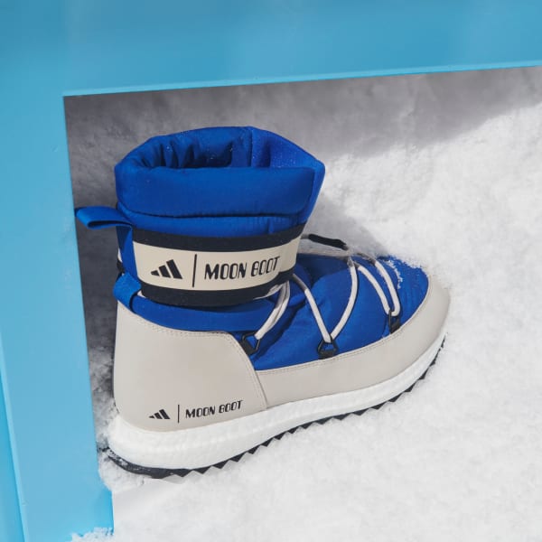 Adidasムーンブーツ ムーンブースト ハイ パワーブルー/MoonBoot Adidas x MOON BOOT Moonboost High Power Blue – Puffer Reds