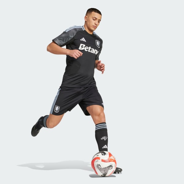 Schwarz Aston Villa FC 25/26 Auswärtsshorts