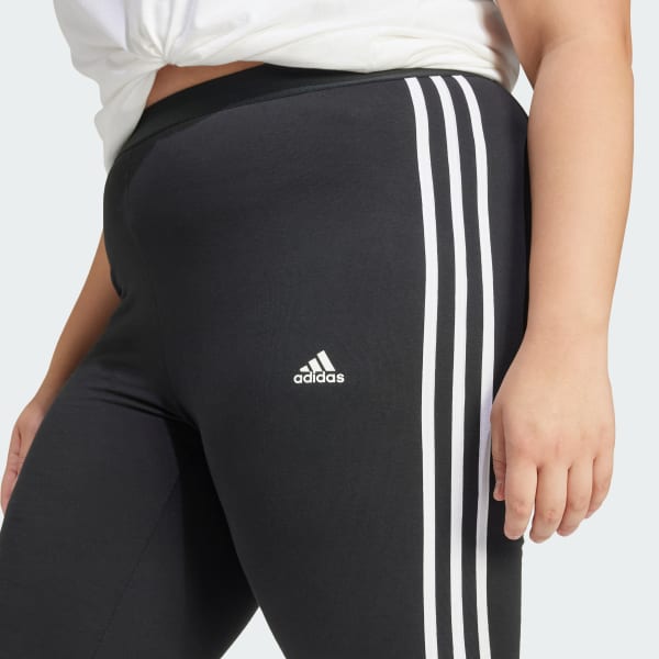 Nero Tight Essentials 3-Stripes (Taglie plus) JDW82