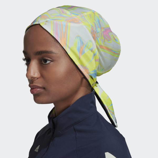 Blue Positivisea Print Headscarf