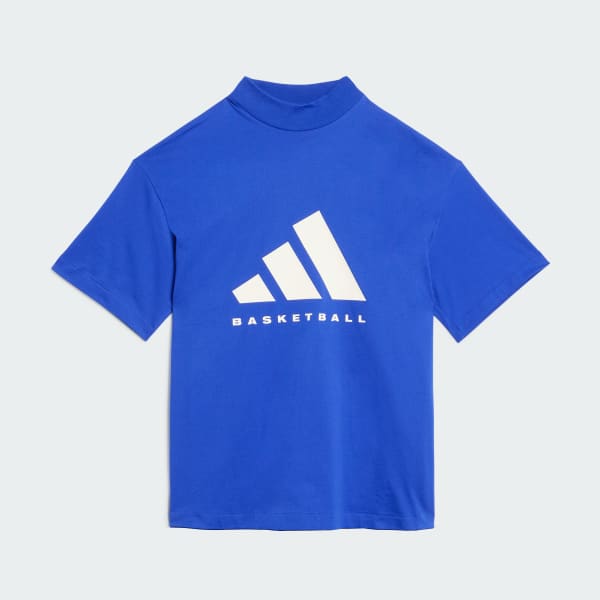 Blauw adidas Basketball 001_T-shirt