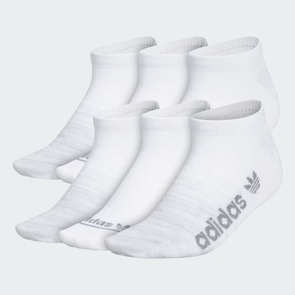 White Superlite Gradient No-Show Socks 6 Pairs HJQ01A