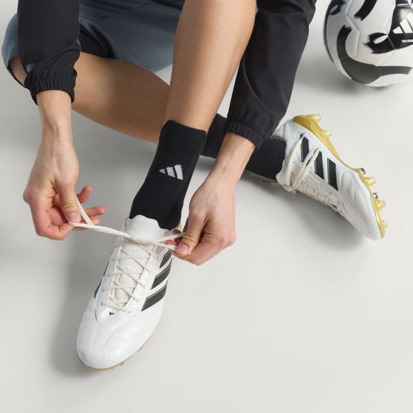 adidas Copa Pure 3 Elite Firm Ground Cleats - White | Free