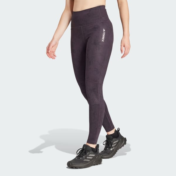 adidas Terrex Multi Allover Print Leggings Purple Free Shipping with adiClub adidas Canada