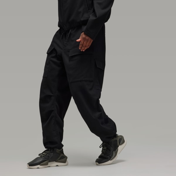 adidas Y-3 Wool Flannel Cargo Pants - Black | adidas Finland