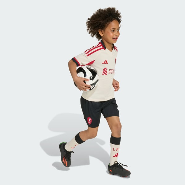 Blanc Mini kit Extérieur Liverpool FC 25/26 Enfants