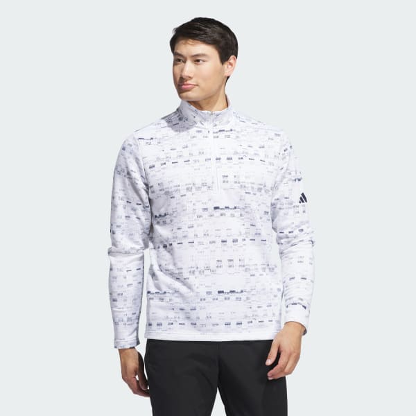 Blanco Sudadera Core Printed Quarter Zip