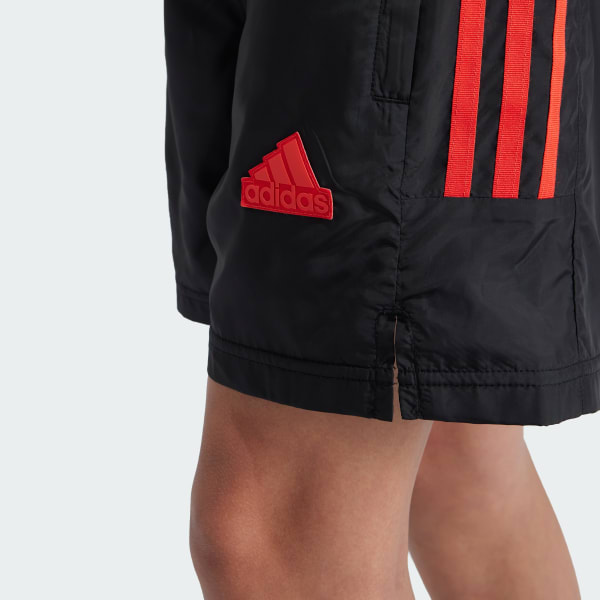 Adidas black red stripes hot sale