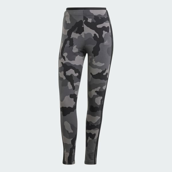 adidas Essentials 3 Stripes Camo Print 7 8 Length Leggings Black Free Shipping with adiClub adidas US