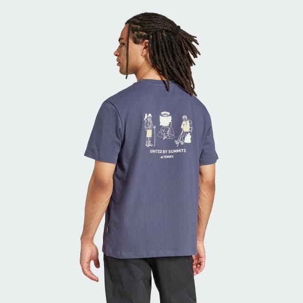 Blue Polygiene Graphic Tee