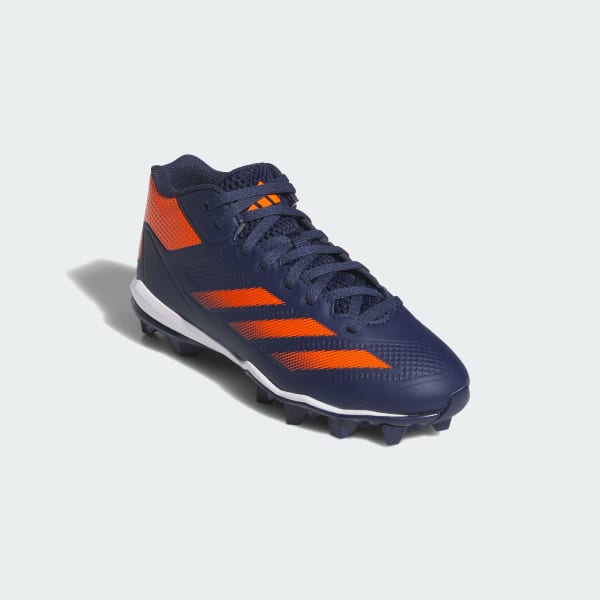 Navy blue and orange baseball cleats sale