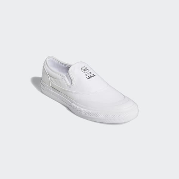 white slip on shoes