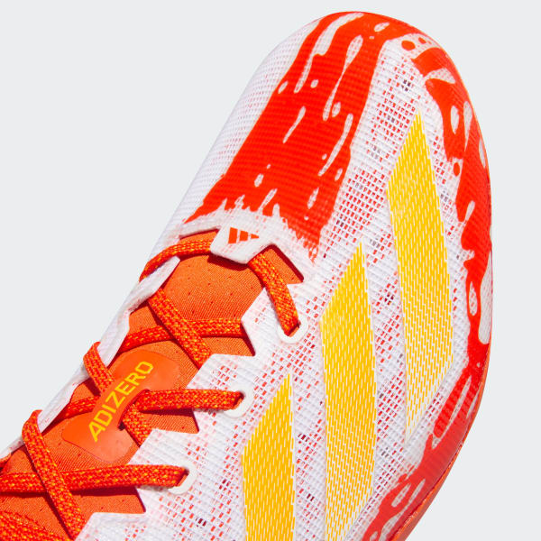 Orange and white adidas football cleats hot sale