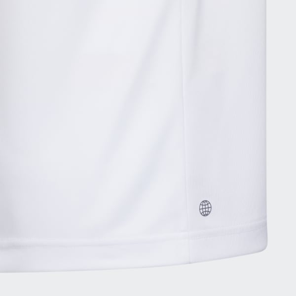 Hvid Printed Colorblock Golf Polo Shirt M9490
