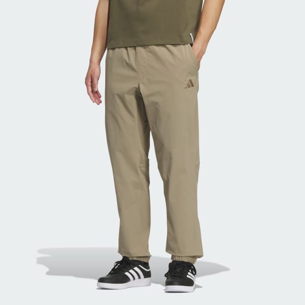 グリーン エッセンシャルプラス レギュラーフィット ストレッチ ウーブン フルレングス ジョガー パンツ